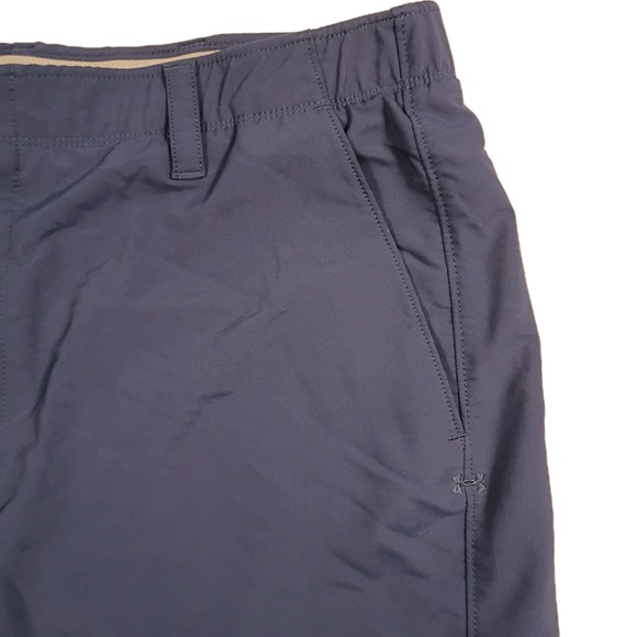 Under Armour Mens Match Play Golf Shorts Loose Fit Navy Blue Gripper Waist Sz 40 - Picture 5 of 10